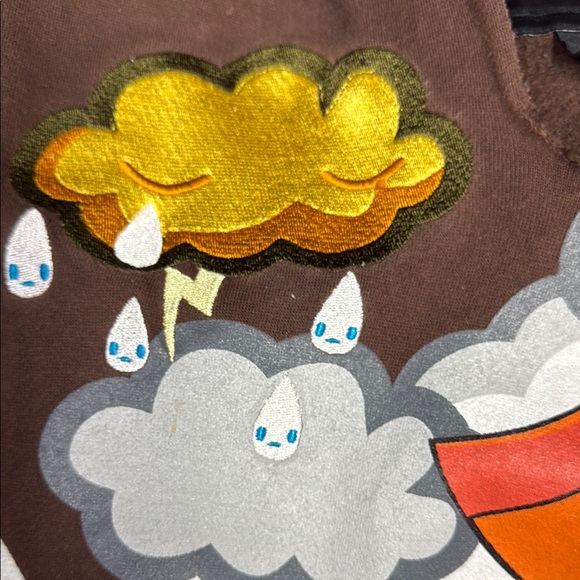 Tokidoki Vintage Brown and Multicolor Graphic Jacket - Picture 7 of 10